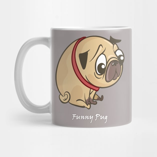 Cute pug dog by This is store